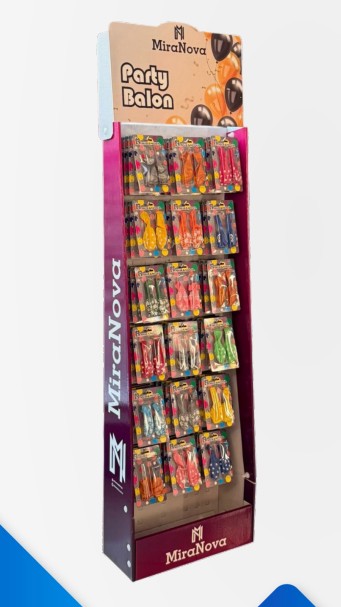 MiraNova Party Balon Standlı Set – 150 Adet Karışık Model (Hazır Satış Standı ile Birlikte)